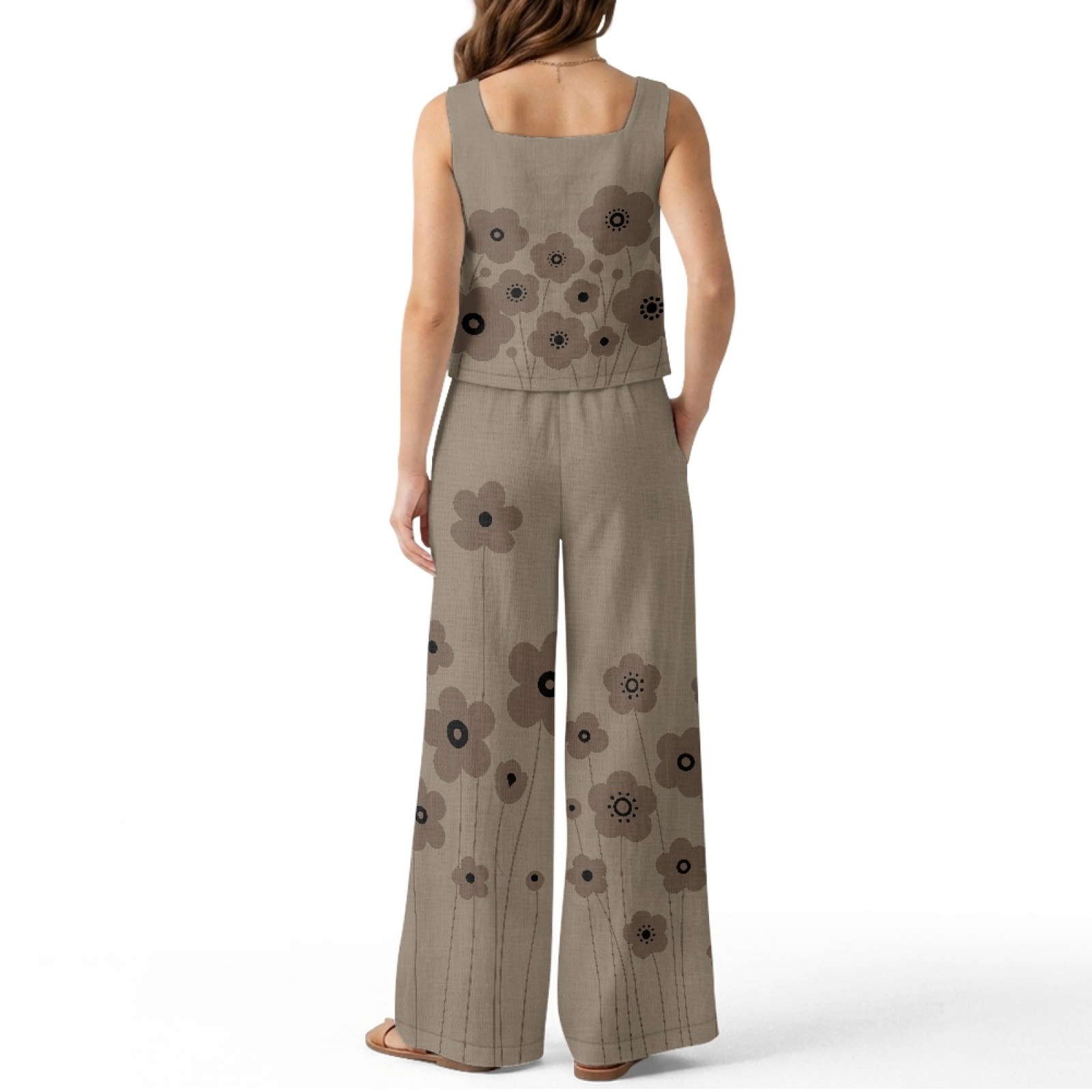 INSTANTARTS Women’s Linen Vest - Linen Pant Wide 리뷰 및 가격