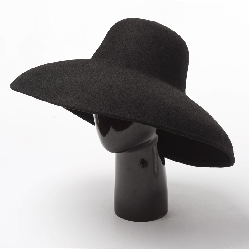 Classical Big Wide Brim Wool F - Hat Floppy Wide 리뷰 및 가격