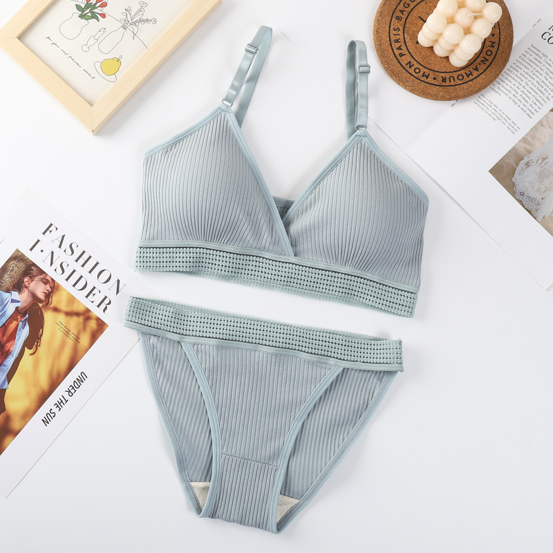 Women Sexy V-neck Padded Bra L - Bralette Triangle Set 리뷰 및 가격