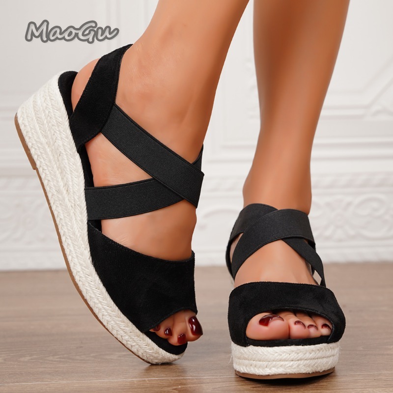 Women's Elastic Strap Espadril - Wedge Espadrille Women 리뷰 및 가격