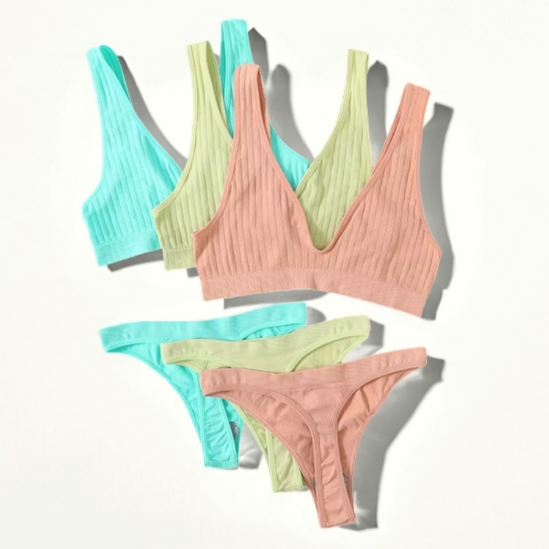 Seamless Bras Set Women Sexy T - Bralette Triangle Set 리뷰 및 가격