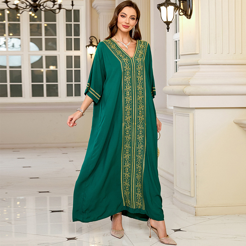 Swimsuit Cover Ups Embroidery  - Cover Up Kaftan 리뷰 및 가격