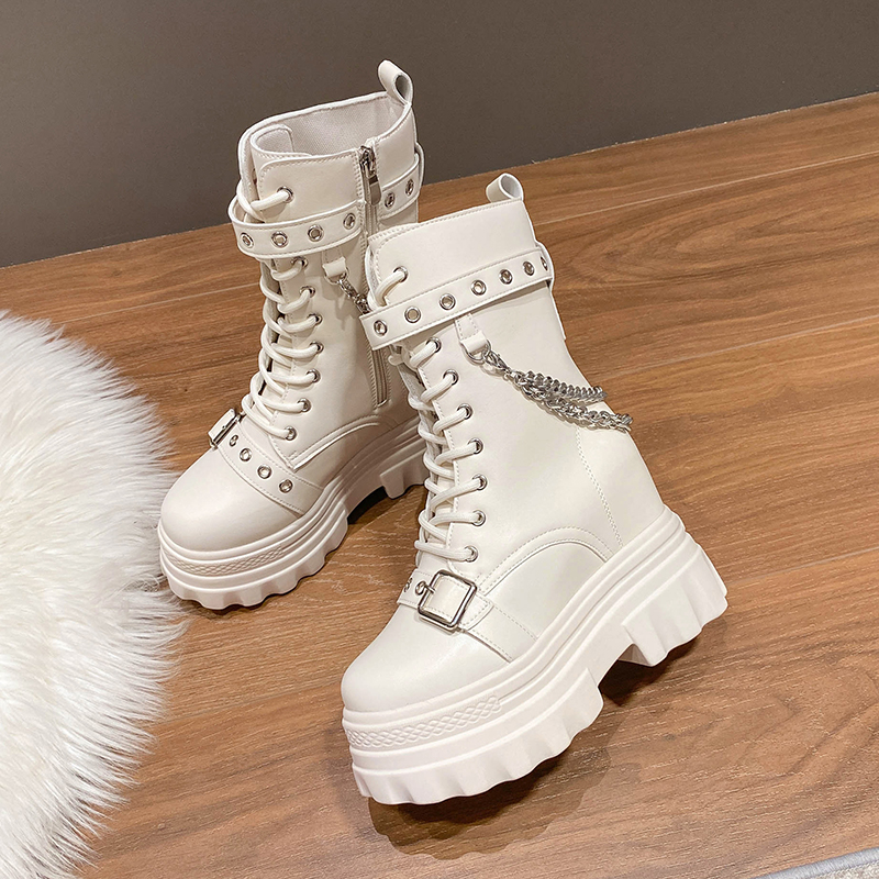 Autumn Thick Heel Ankle Boots  - Wedge Espadrille Women 리뷰 및 가격