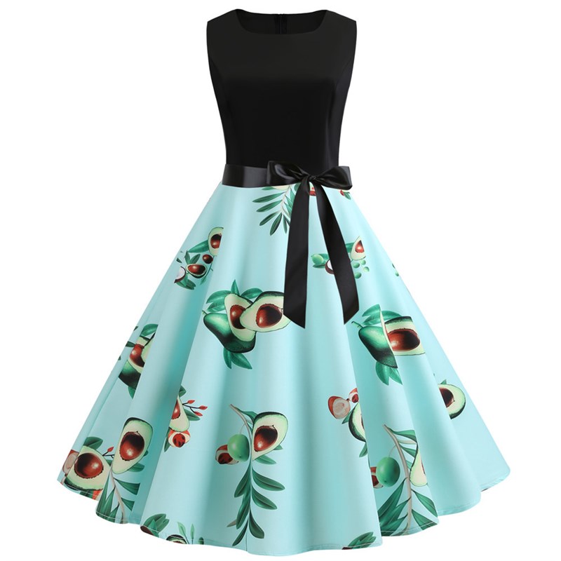 Retro Floral Print Maxi Dress  - Midi Skirt Floral 리뷰 및 가격