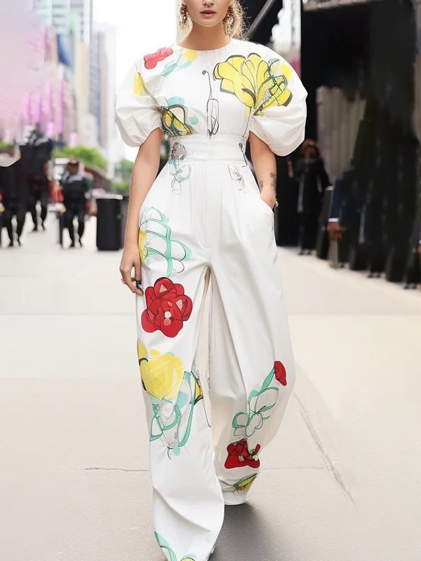 Krisstarsgirls Summer Flower P - Romper Floral Print 리뷰 및 가격