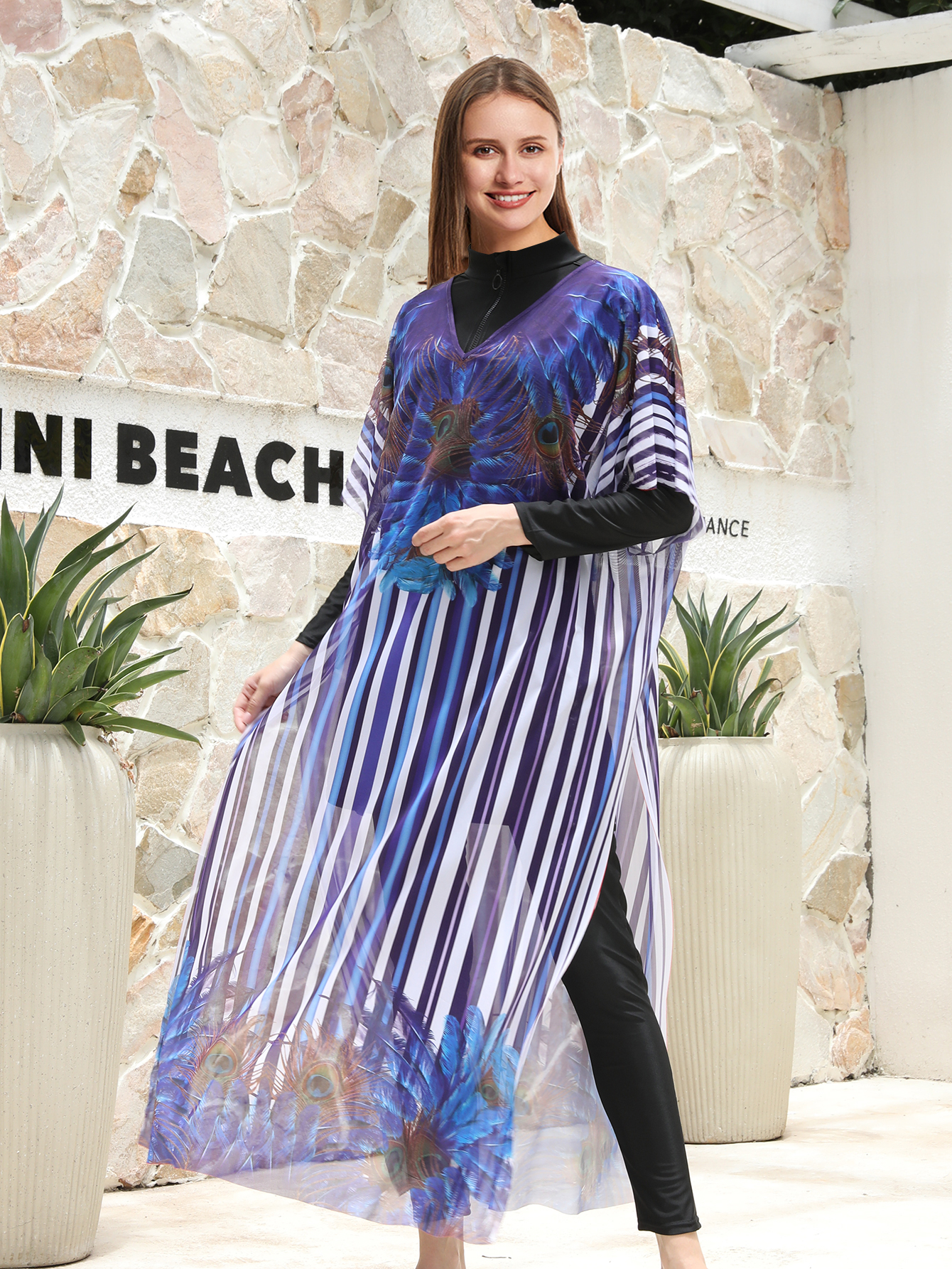 Beach Wear Cover Up Shawl Summ - Cover Up Kaftan 리뷰 및 가격