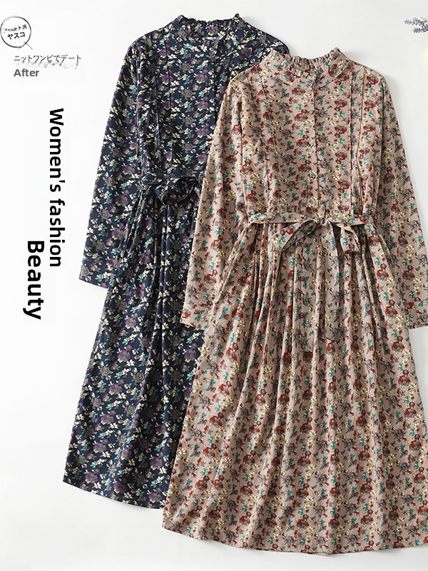 Elegant Floral Print A-Line Dr - Midi Skirt Floral 리뷰 및 가격