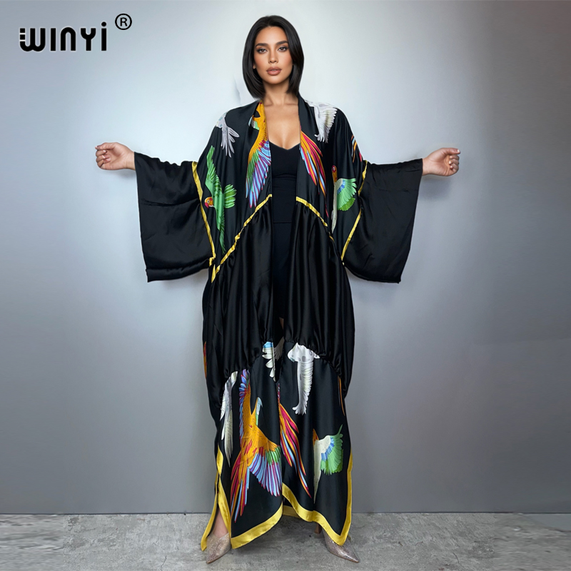 WINYI print boho kimono maxi b - Cover Up Kaftan 리뷰 및 가격
