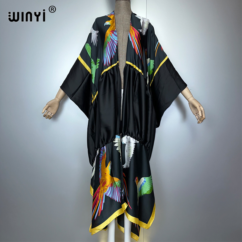WINYI print boho kimono maxi b - Cover Up Kaftan 리뷰 및 가격