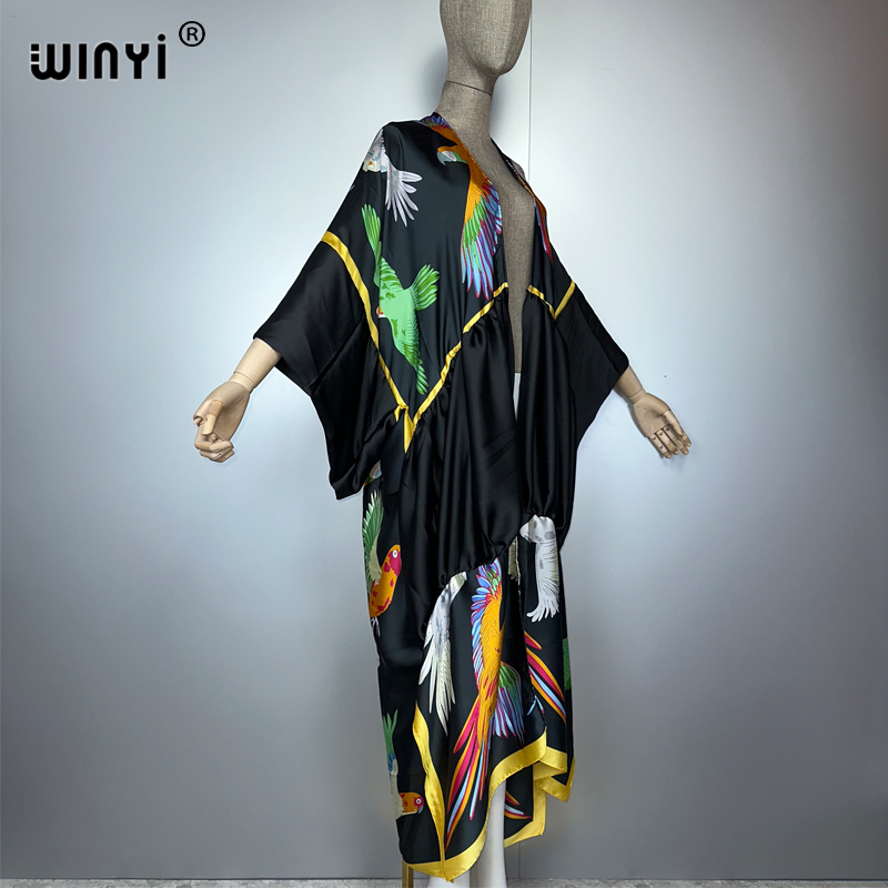 WINYI print boho kimono maxi b - Cover Up Kaftan 리뷰 및 가격