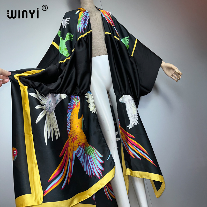 WINYI print boho kimono maxi b - Cover Up Kaftan 리뷰 및 가격