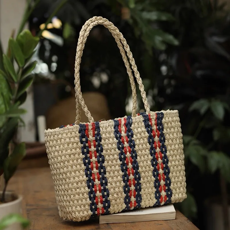 Straw Tote Bag Women One-Shoul - Tote Bag Beach 리뷰 및 가격