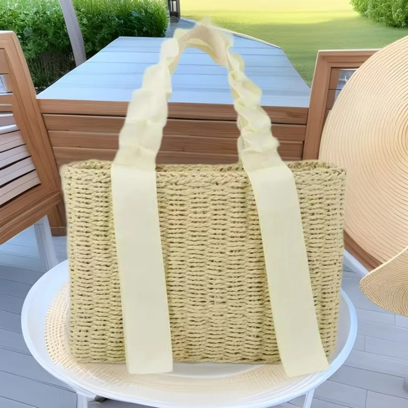 Straw Woven Handbag Summer Vac - Tote Bag Beach 리뷰 및 가격