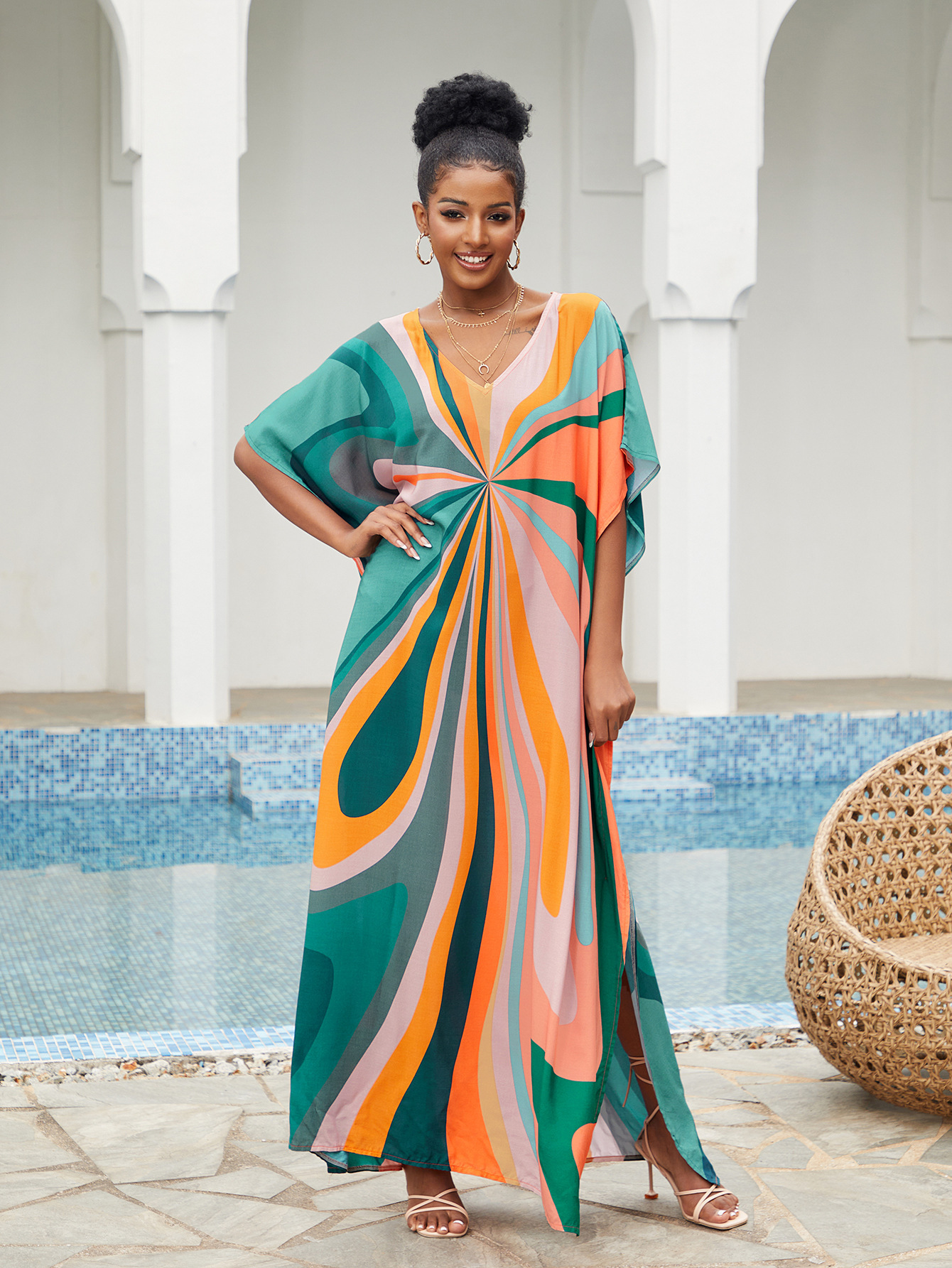 Women Beach Cover Up Loose Kaf - Cover Up Kaftan 리뷰 및 가격