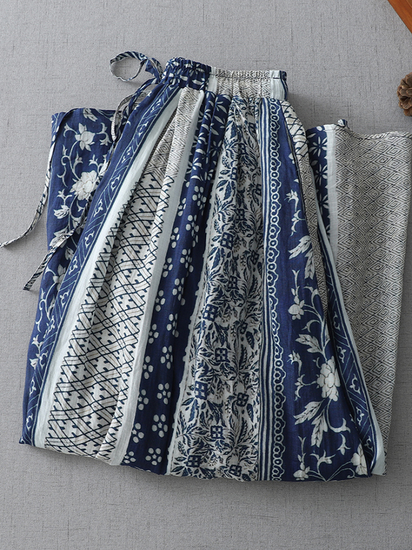 Retro Style Women's Midi Skirt - Midi Skirt Floral 리뷰 및 가격