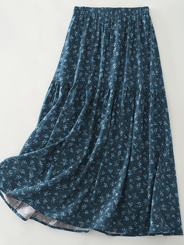 High Waist Floral Print Midi S - Midi Skirt Floral 리뷰 및 가격