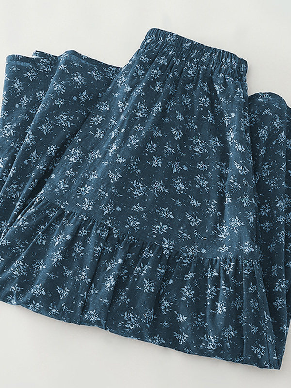 High Waist Floral Print Midi S - Midi Skirt Floral 리뷰 및 가격